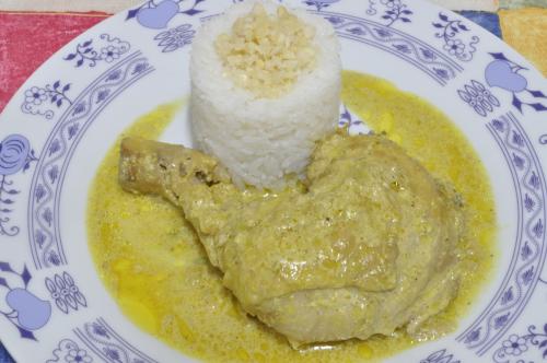 Chalupářské kuře na karí  – Snadné recept z Česko kuchyně, hotový za 30 - 45 minut